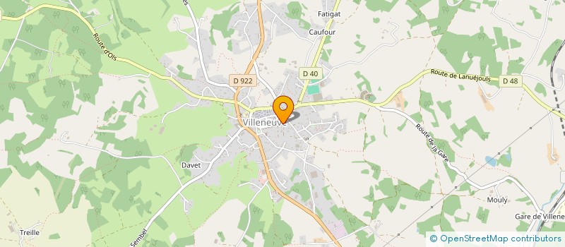 localisation de l'entreprise PF DU CAUSSE  VILLENEUVE