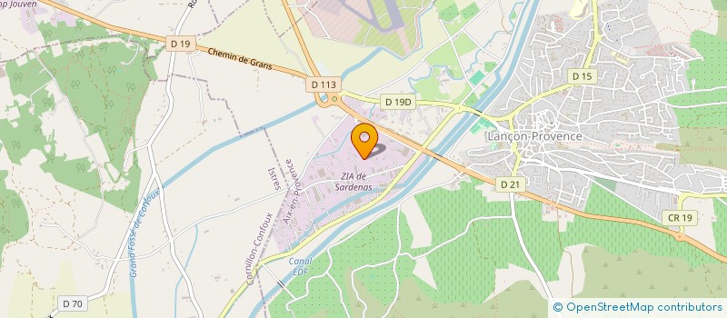 localisation de l'entreprise PF ENR  LANCON-PROVENCE
