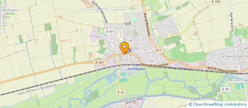 localisation de l'entreprise PF GERARD  HOCHFELDEN