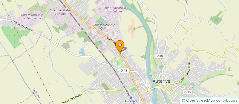 localisation de l'entreprise PF GRAND SUD HILAIRE  AUTERIVE