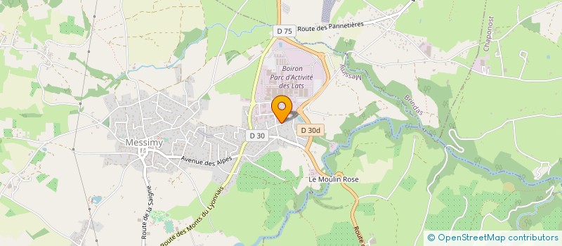 localisation de l'entreprise PF GROS ET SECOND OEUVRE  MESSIMY