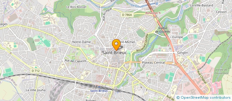 localisation de l'entreprise PF HOLDING à SAINT-BRIEUC