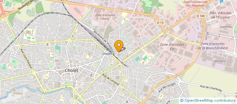 localisation de l'entreprise PF IMMO à CHOLET