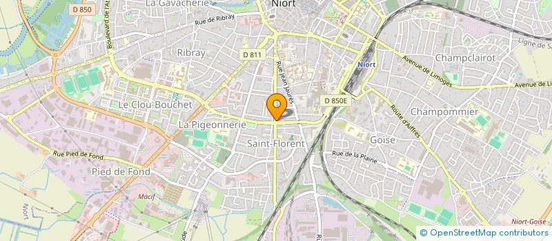 localisation de l'entreprise PF MARTIN NIORT  NIORT