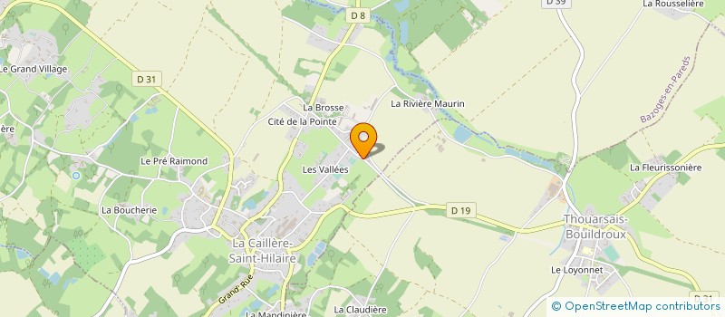 localisation de l'entreprise PF MATHONNEAU NAULLEAU à LA CAILLERE-SAINT-HILAIRE