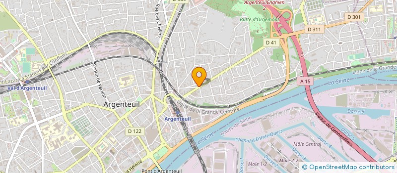 localisation de l'entreprise PF MOTOS  ARGENTEUIL