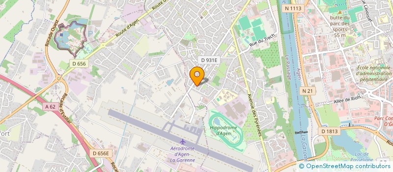 localisation de l'entreprise PF OPTIC  LE PASSAGE