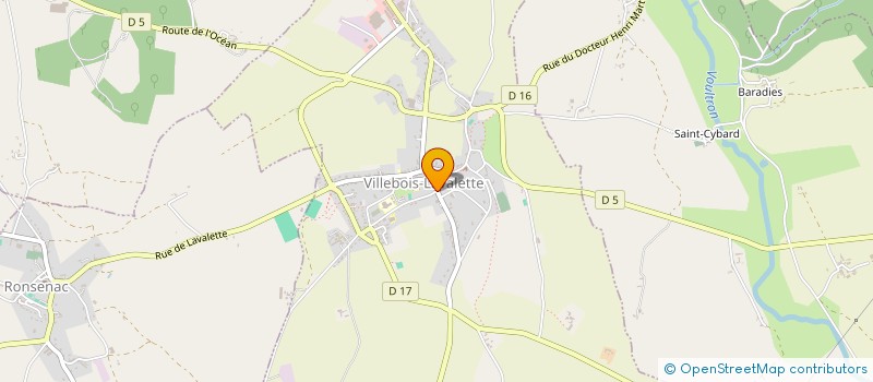localisation de l'entreprise PF POUYADE à VILLEBOIS-LAVALETTE