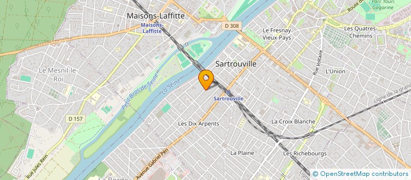 localisation de l'entreprise PF RENOV. à SARTROUVILLE