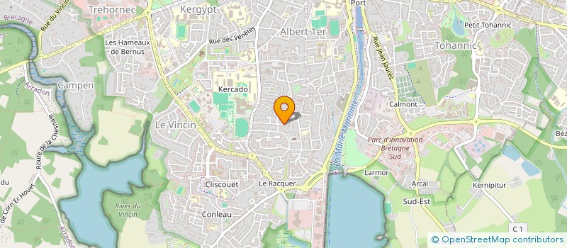 localisation de l'entreprise PF'S CAB à VANNES