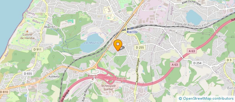 localisation de l'entreprise PF STUDIO à BIARRITZ