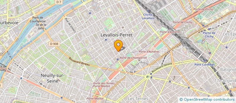 localisation de l'entreprise PF VOYAGES à LEVALLOIS-PERRET
