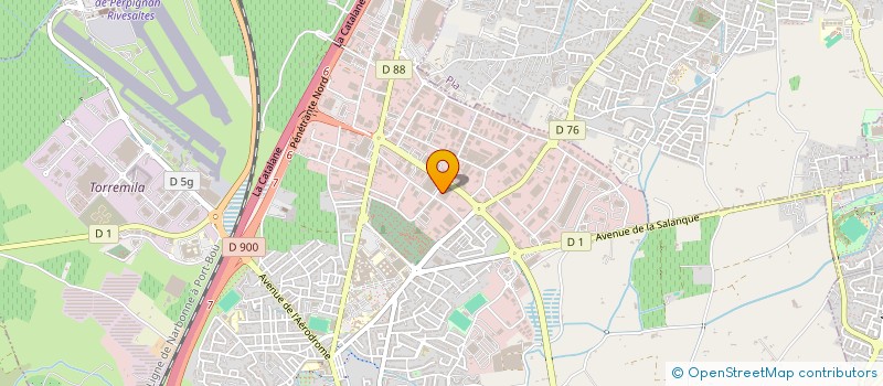 localisation de l'entreprise PF2M à PERPIGNAN