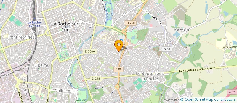 localisation de l'entreprise PF85 INVESTISSEMENT à LA ROCHE-SUR-YON