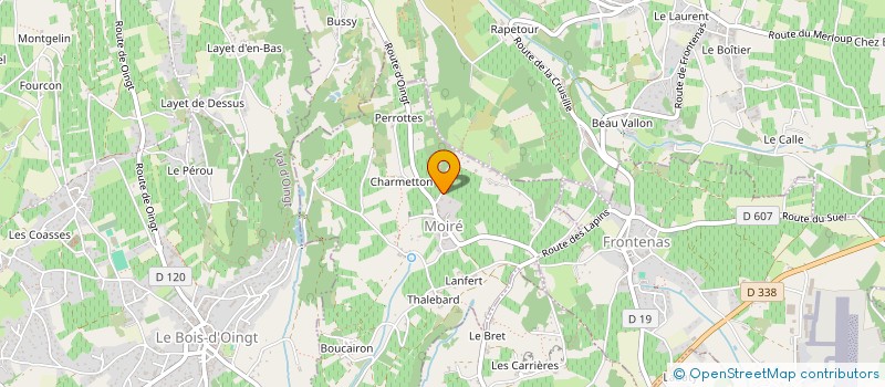 localisation de l'entreprise PFA  MOIRE