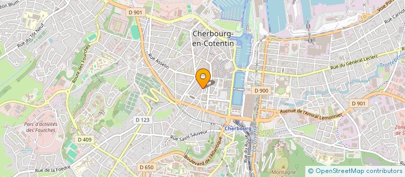 localisation de l'entreprise PFA CARBONE à CHERBOURG-EN-COTENTIN