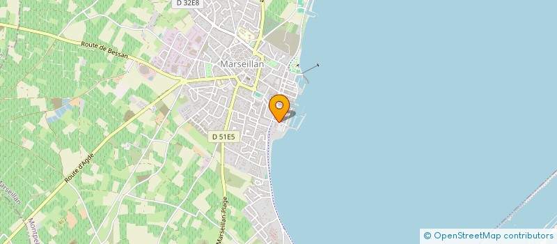 localisation de l'entreprise PFA IMMOBILIER  MARSEILLAN