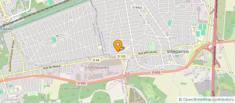 localisation de l'entreprise PFA INVESTISSEMENTS  VILLEPARISIS