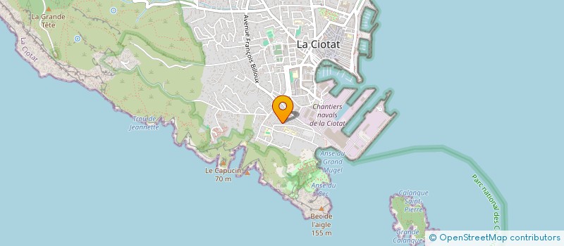 localisation de l'entreprise PFA LA GARDE  LA CIOTAT