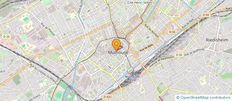 localisation de l'entreprise PFASTATT OPTIQUE à MULHOUSE