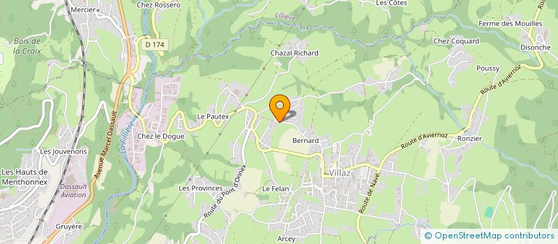 localisation de l'entreprise PFB 3767  VILLAZ