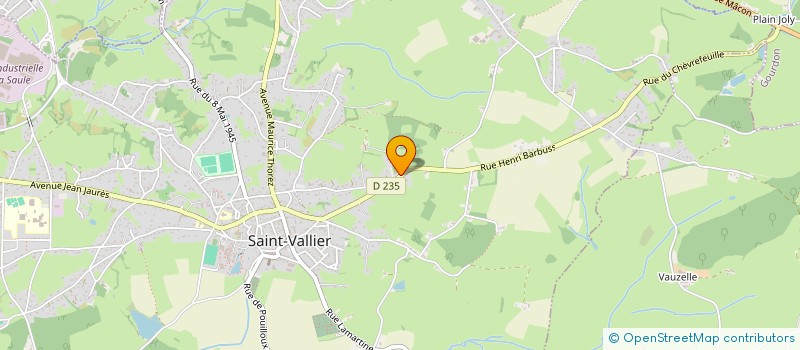 localisation de l'entreprise PFB2A  SAINT-VALLIER