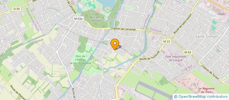 localisation de l'entreprise PFC INVEST  CUGNAUX