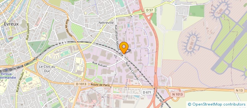 localisation de l'entreprise PFC NETREVILLE à EVREUX