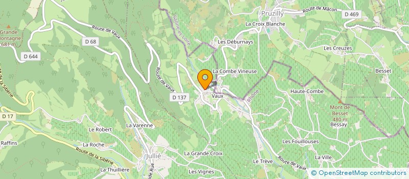 localisation de l'entreprise PFC RENOVATION à JULIENAS