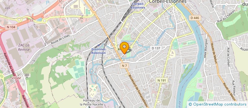 localisation de l'entreprise PFC SERVICES à CORBEIL-ESSONNES