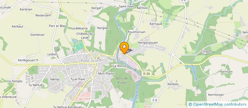 localisation de l'entreprise PFCR  CLEGUER