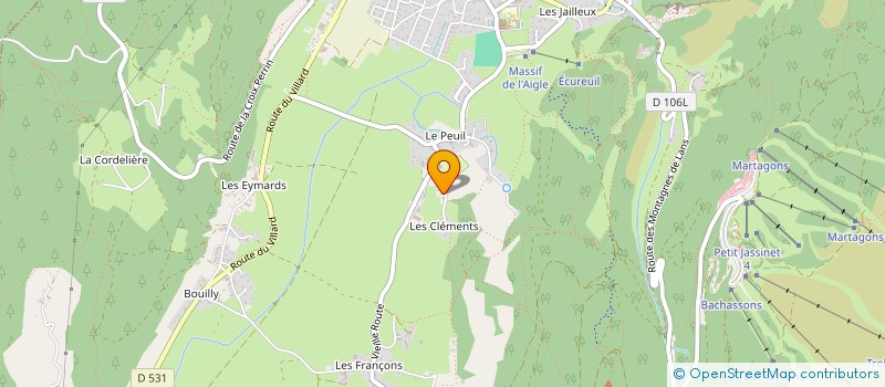 localisation de l'entreprise PFDA  LANS-EN-VERCORS