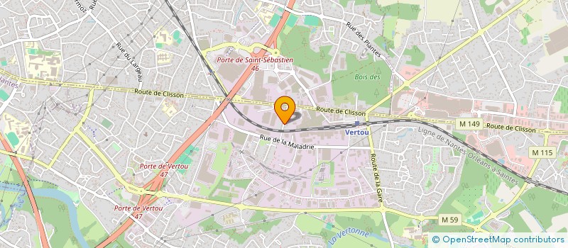 localisation de l'entreprise PFE  VERTOU