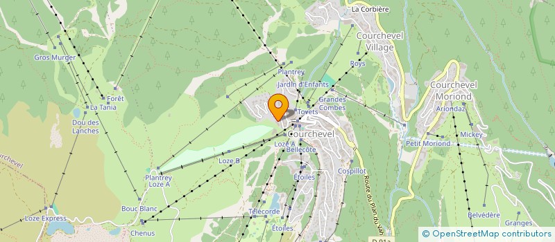 localisation de l'entreprise PFENDER ML à COURCHEVEL