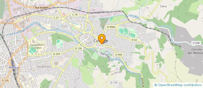 localisation de l'entreprise PFF à CUSSET