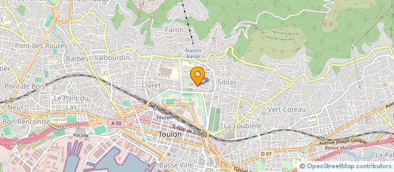 localisation de l'entreprise PFF COMMUNICATION  TOULON