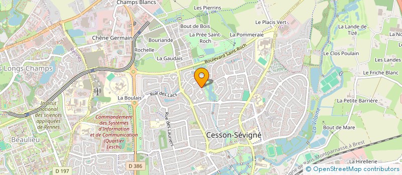localisation de l'entreprise PFG IMMO à CESSON-SEVIGNE