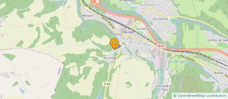 localisation de l'entreprise PFI  ARCHES