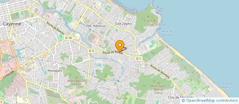 localisation de l'entreprise PFID à CAYENNE