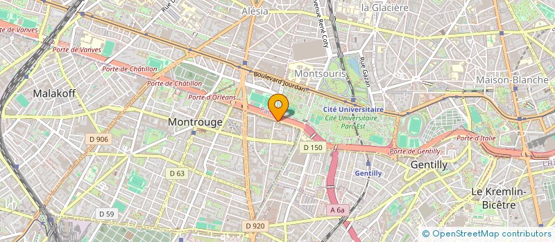 localisation de l'entreprise PFIDEV 2  MONTROUGE