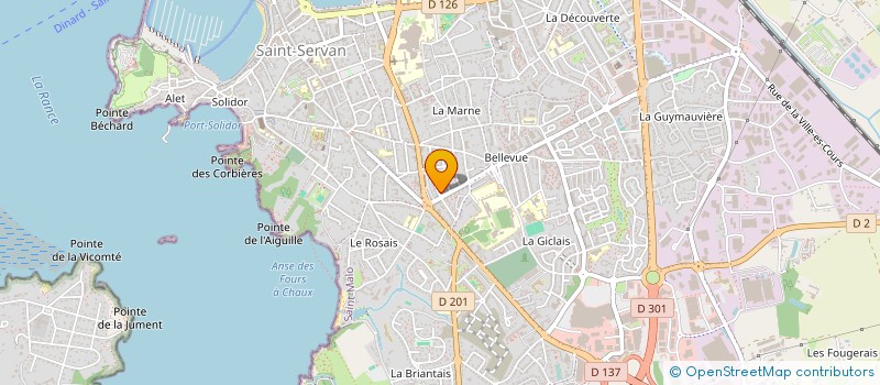 localisation de l'entreprise PFINANCE à SAINT-MALO