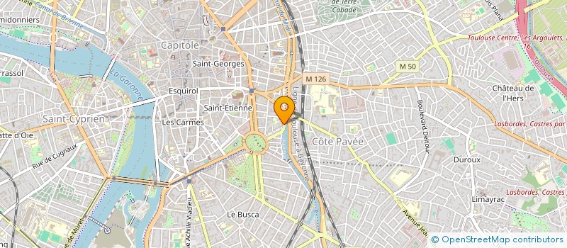 localisation de l'entreprise PFJ INVEST à TOULOUSE