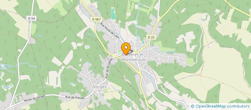 localisation de l'entreprise PFL à BRUYERES-ET-MONTBERAULT