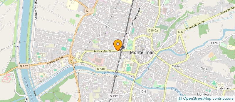 localisation de l'entreprise PFM  MONTELIMAR