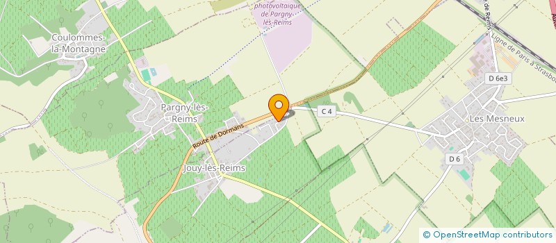 localisation de l'entreprise PFM  JOUY-LES-REIMS