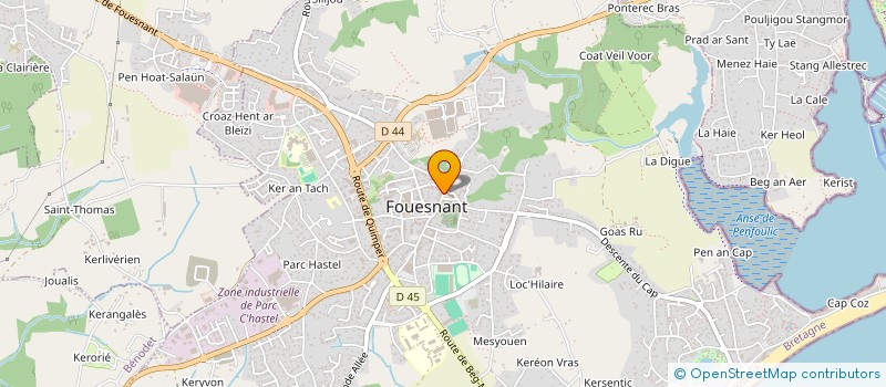 localisation de l'entreprise PFM CHRISTIEN à FOUESNANT