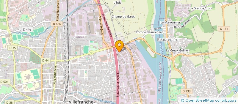 localisation de l'entreprise PFM CONSEIL  VILLEFRANCHE-SUR-SAONE