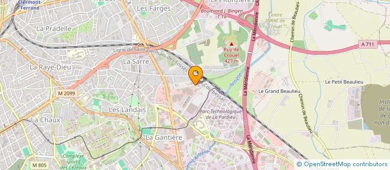 localisation de l'entreprise PFM HOLDING  CLERMONT-FERRAND