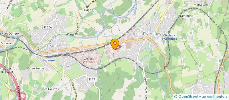 localisation de l'entreprise PFM INDUSTRIES  CIVRIEUX-D'AZERGUES