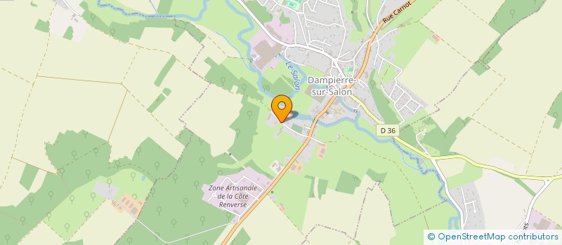 localisation de l'entreprise PFM PACKAGING MACHINERY FRANCE  DAMPIERRE-SUR-SALON